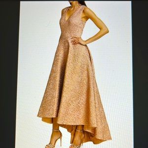 Theia Nova Jacquard high-low A-line gown